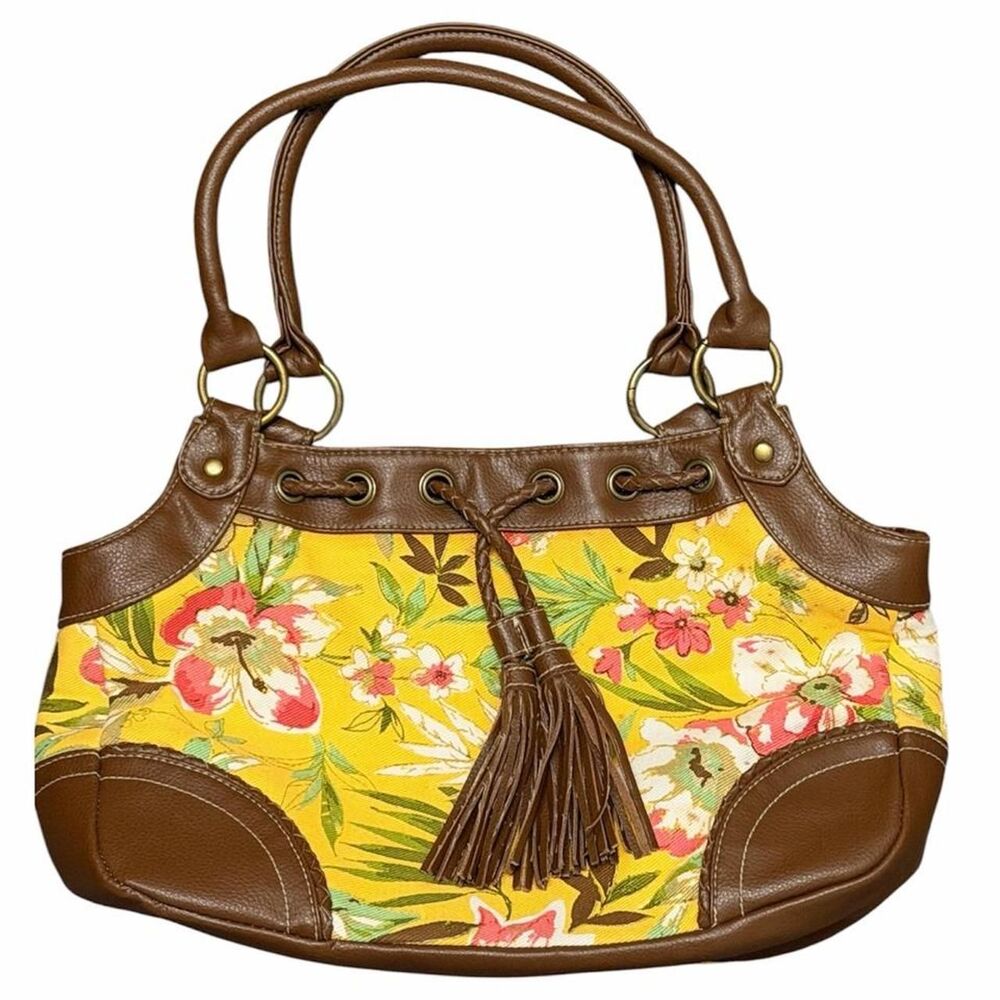 Y2K Floral Boho Shoulder Tote Bag